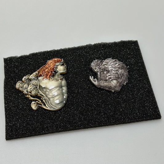 Radagon Icon and Godfrey Icon Badge Brooch of Metal Crafts , Gifts for the Game Fans