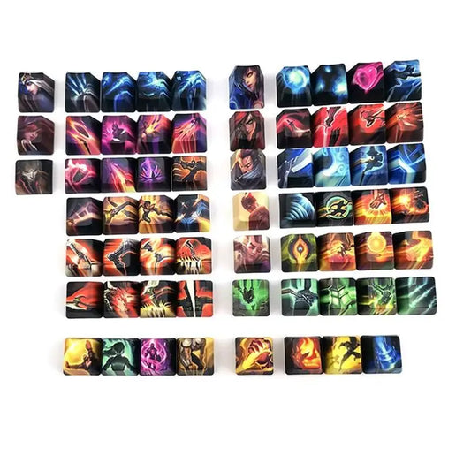 League of Legends Custom All Summoner Heroes Personality Keycap for Mechanical Gaming Mini GK61 ANNE PRO 2 60% Keyboard Keycaps