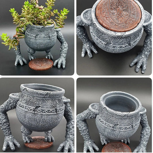 Elden'S Ring Peripheral Warrior Pot Alexander Jar Pot Brother Hand-Made Flower Pot Model Ornaments