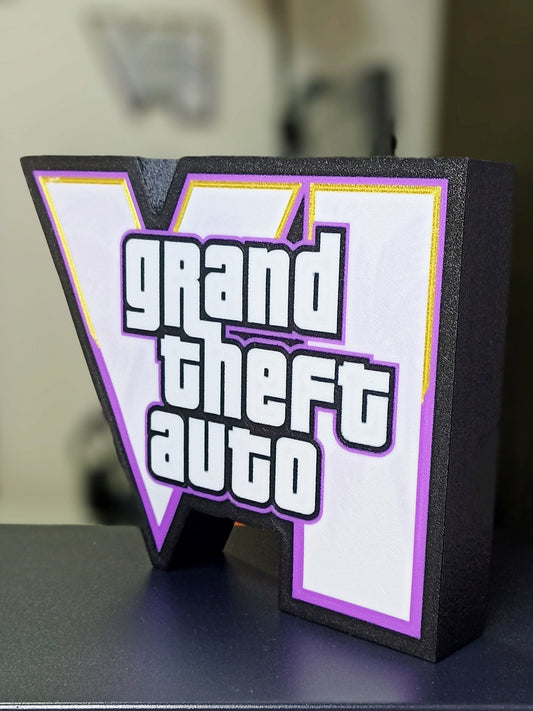 Grand Theft Auto 6 Light with RGB LED! GTA - Light Box!